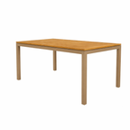 DINING TABLE WITH TEAK WOOD TOP (AHO/043/004)