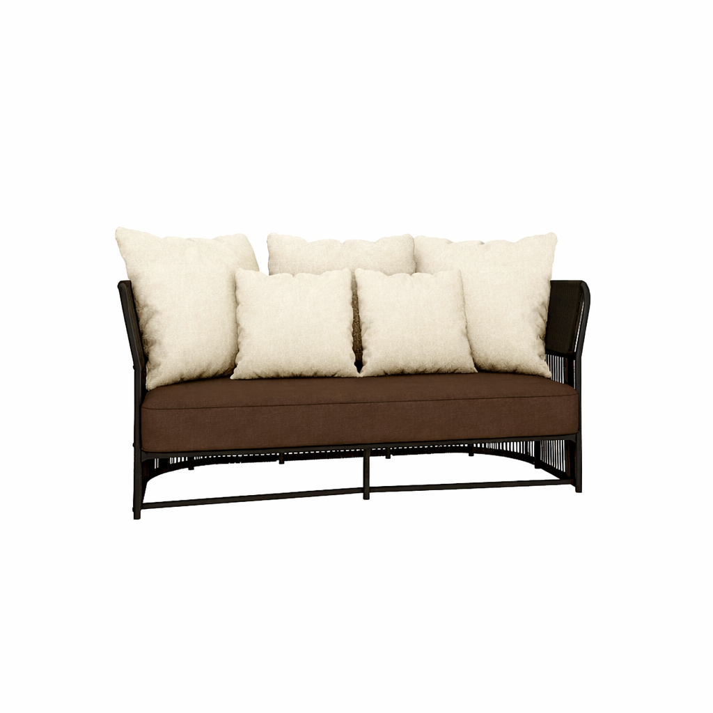 DOUBLE SEATER SOFA WITH CUSHIONS (AHO/041/007)