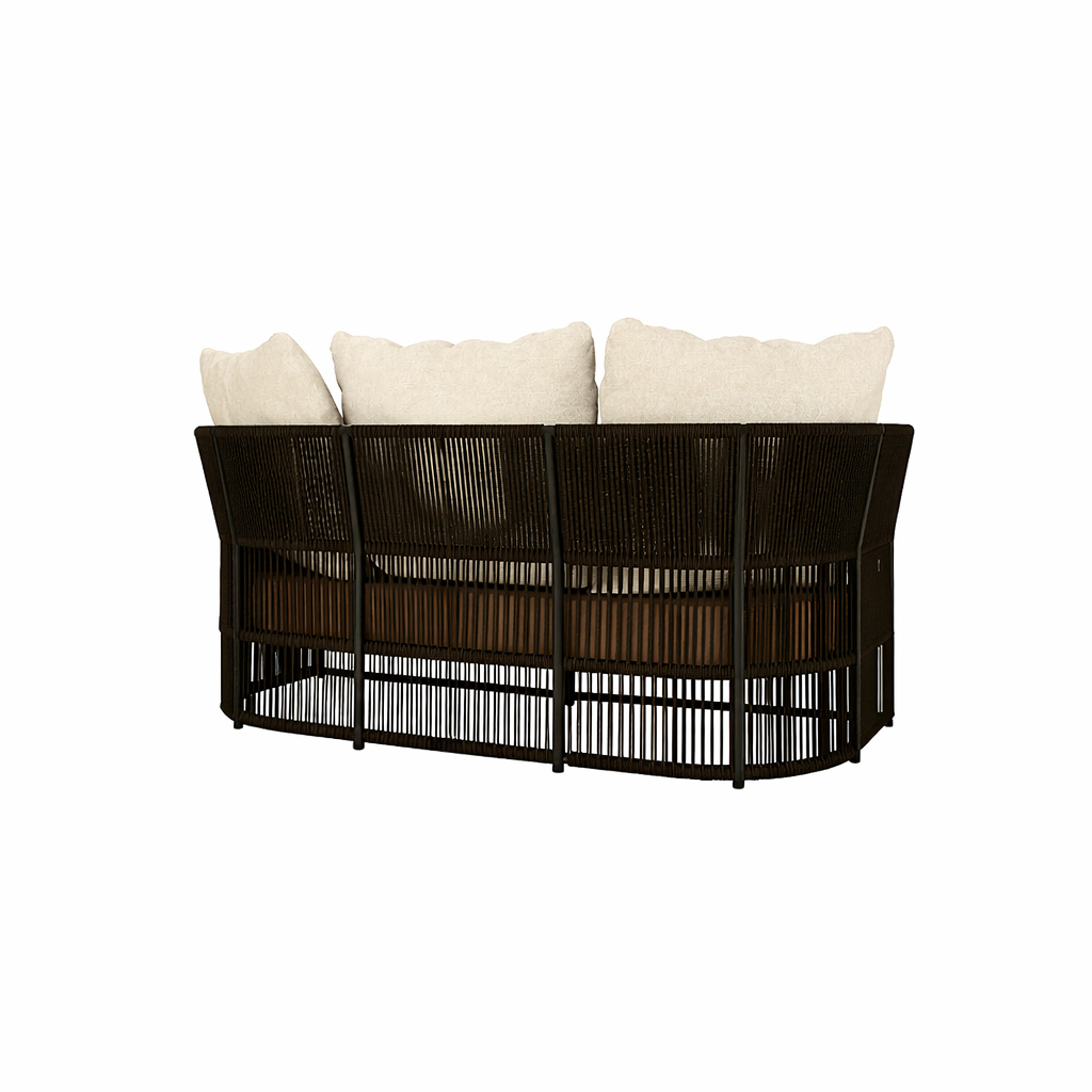 DOUBLE SEATER SOFA WITH CUSHIONS (AHO/041/007)
