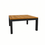 SQUARE COFFEE TABLE 80 X 80 CM. WITH TEAK WOOD TOP (AHO/042/008)