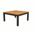 SQUARE COFFEE TABLE 80 X 80 CM. WITH TEAK WOOD TOP (AHO/042/008)