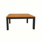 SQUARE COFFEE TABLE 80 X 80 CM. WITH TEAK WOOD TOP (AHO/042/008)