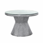 TEA TABLE WITH GLASS TOP (AHOD/134/003)