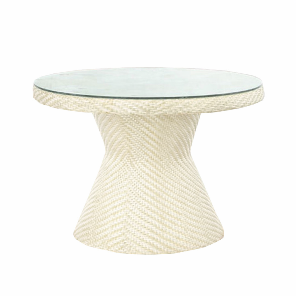 TEA TABLE WITH GLASS TOP (AHOD/134/002)