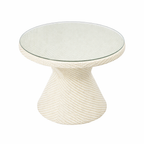 TEA TABLE WITH GLASS TOP (AHOD/134/002)