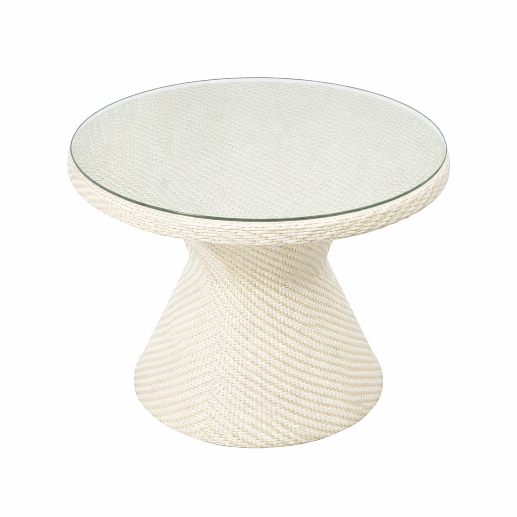 TEA TABLE WITH GLASS TOP (AHOD/134/002)