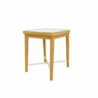 TEAKWOOD SIDE TABLE WITH HPL TOP (AHO/029/011)