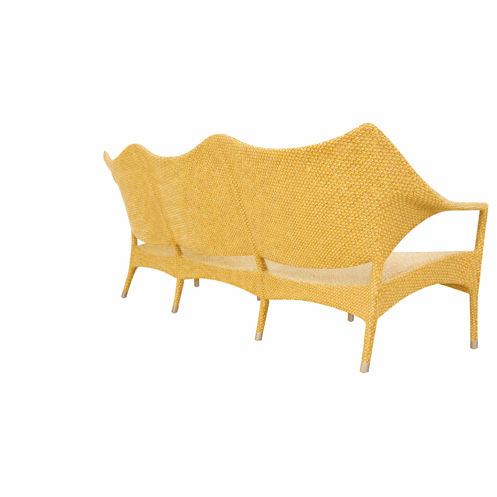 THREE SEATER LOUNGE SOFA WITH CUSHIONS (AHO/001/010)