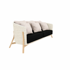THREE SEATER SOFA WITH CUSHION (AHO/016/005)