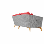 THREE SEATER SOFA WITH CUSHION (AHO/017/006)