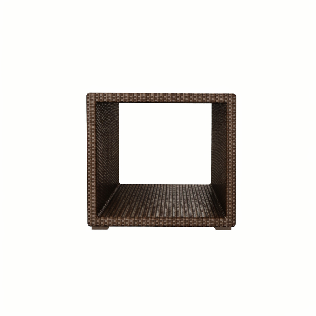 OPEN SIDE TABLE WITH GLASS TOP (AHO/009/015)