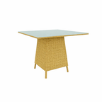 DINING TABLE WITH GLASS TOP (AHO/048/003)