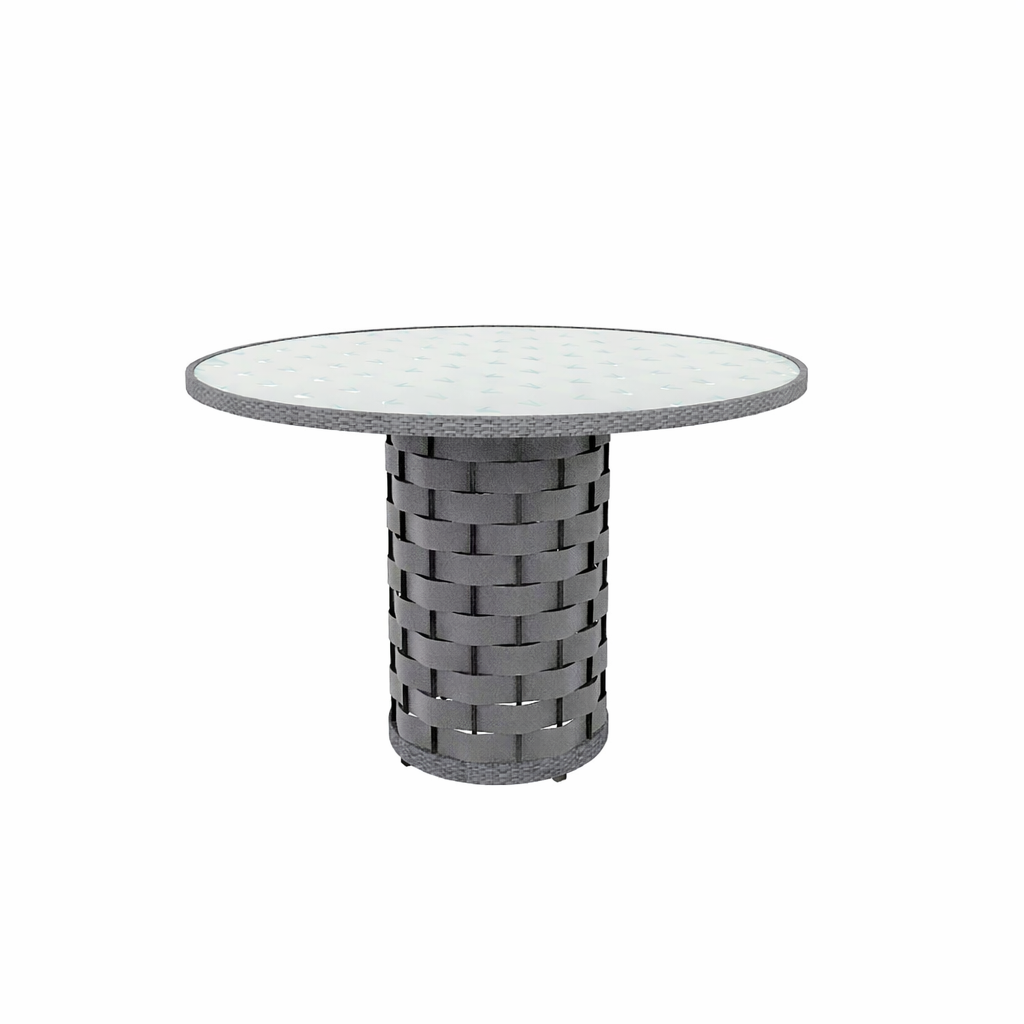 DINING TABLE WITH GLASS TOP (AHO/058/002)