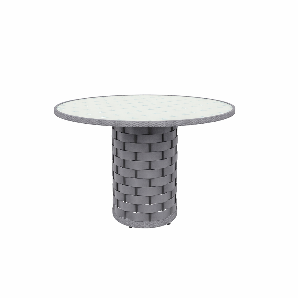 DINING TABLE WITH GLASS TOP (AHO/058/002)
