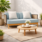 DOUBLE SEATER SOFA WITH CUSHION (AHO/029/003)