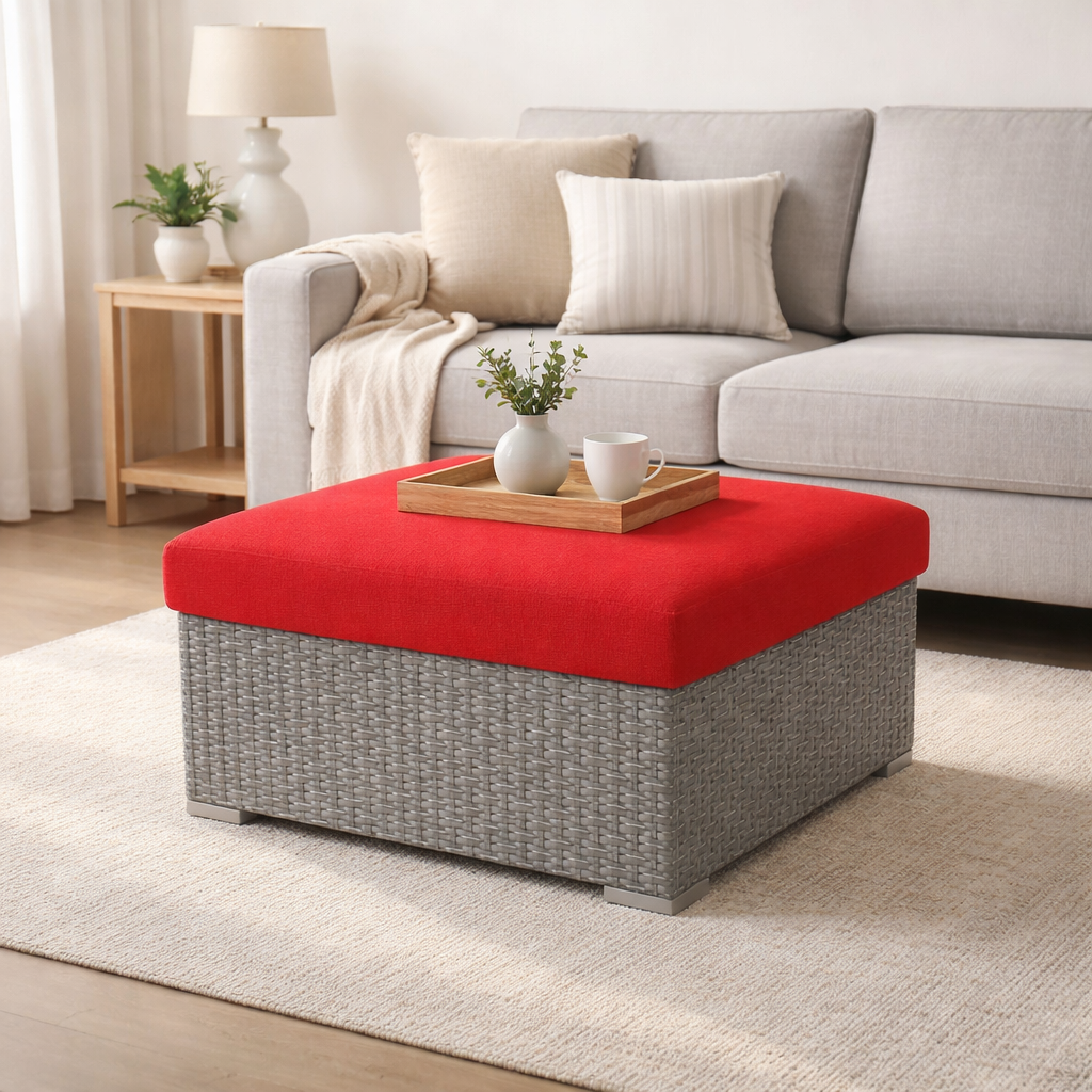 OTTOMAN WITH CUSHION (AHO/006/008)