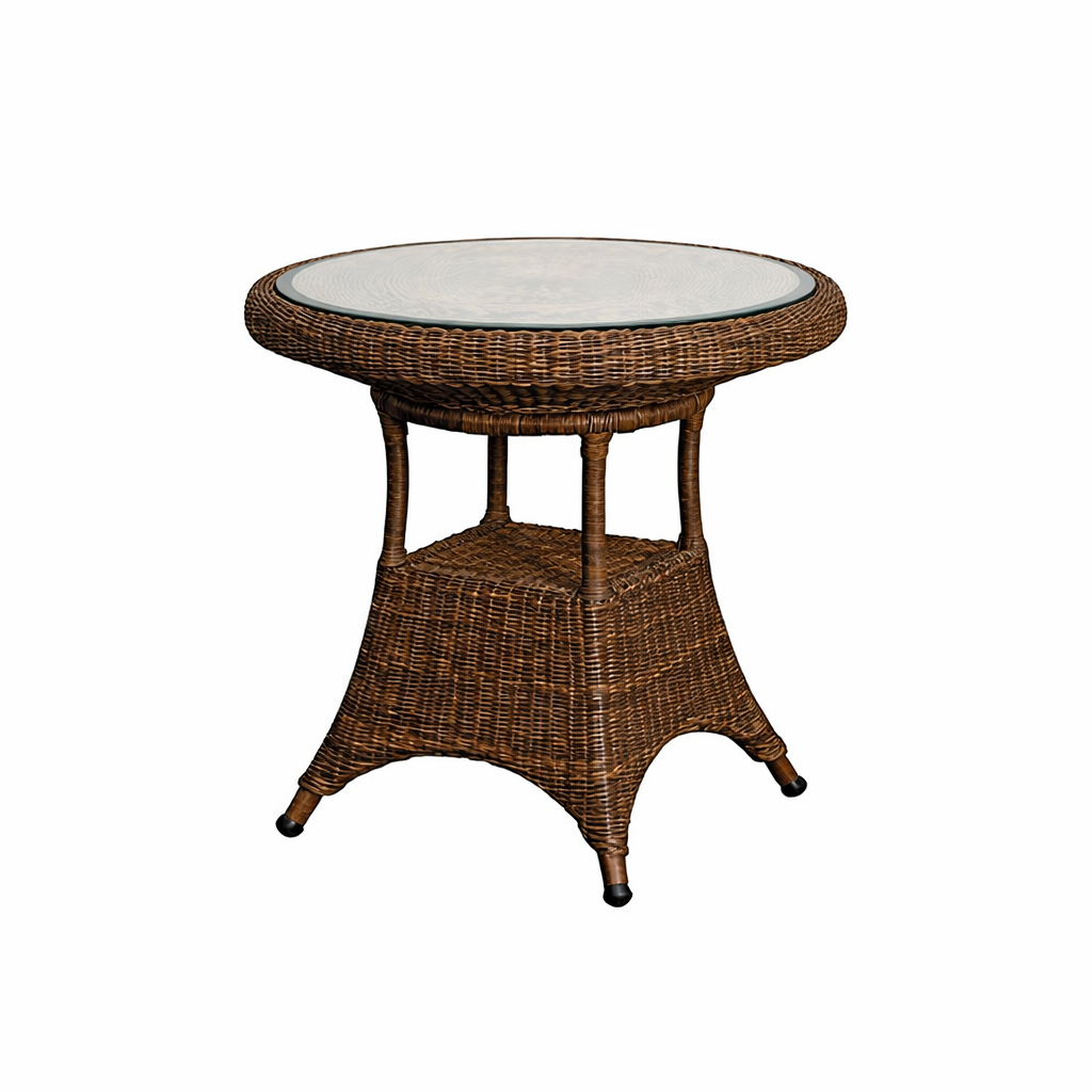 DINING TABLE WITH GLASS TOP (AHOD/109/003)