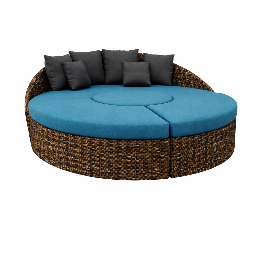 ROUND DAY BED COMPLETE WITH CUSHION