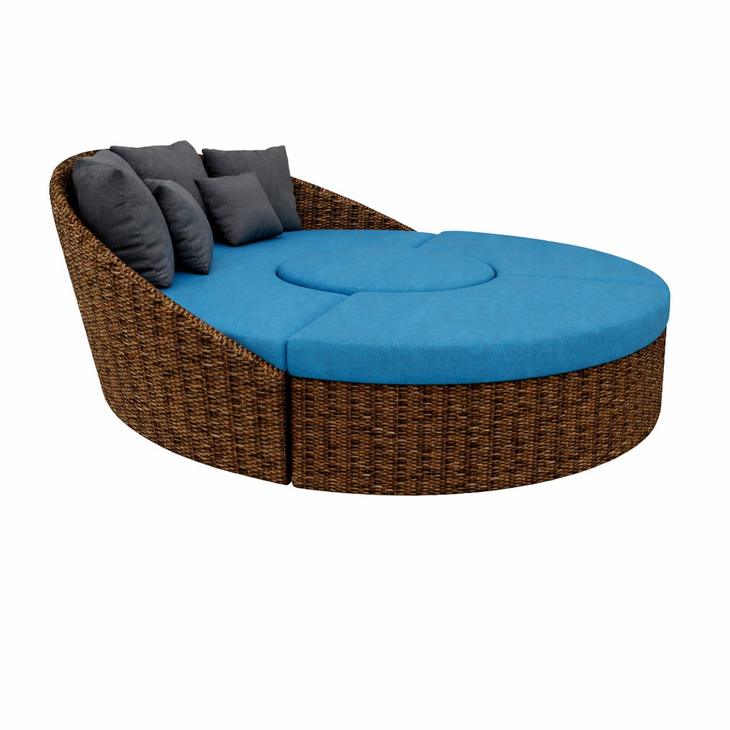 ROUND DAY BED COMPLETE WITH CUSHION