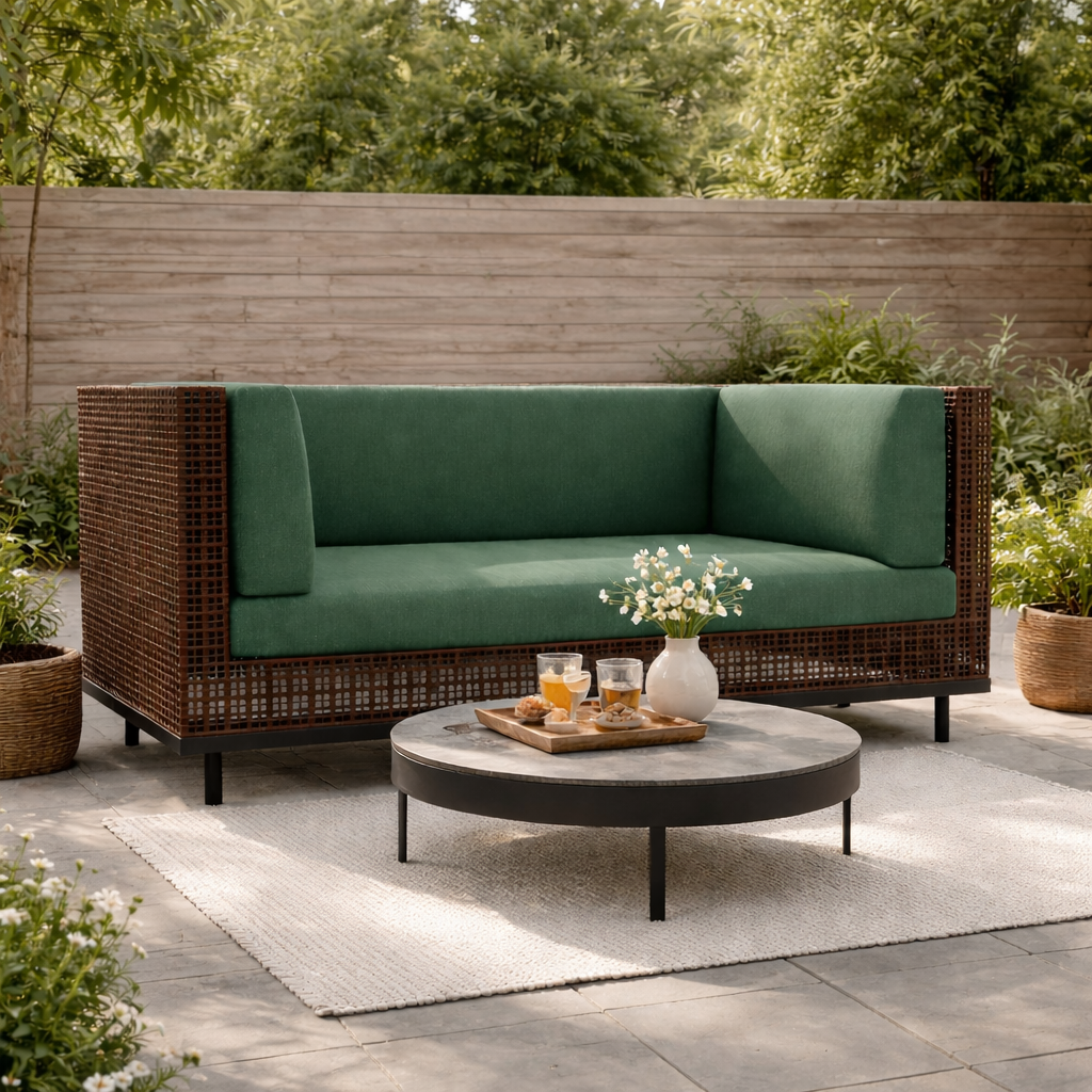 DOUBLE SEATER SOFA WITH CUSHION (AHO/003/006)