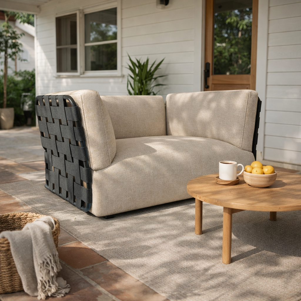 SINGLE SEATER SOFA WITH CUSHION (AHO/040/002)
