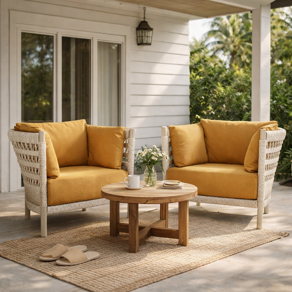 SINGLE SEATER SOFA WITH CUSHION (AHO/067/001)