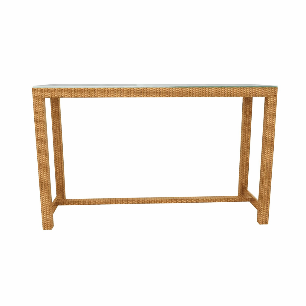 CONSOLE TABLE GLASS TOP (AHO/004/004)