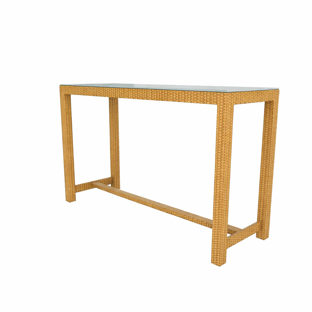 CONSOLE TABLE GLASS TOP (AHO/004/004)