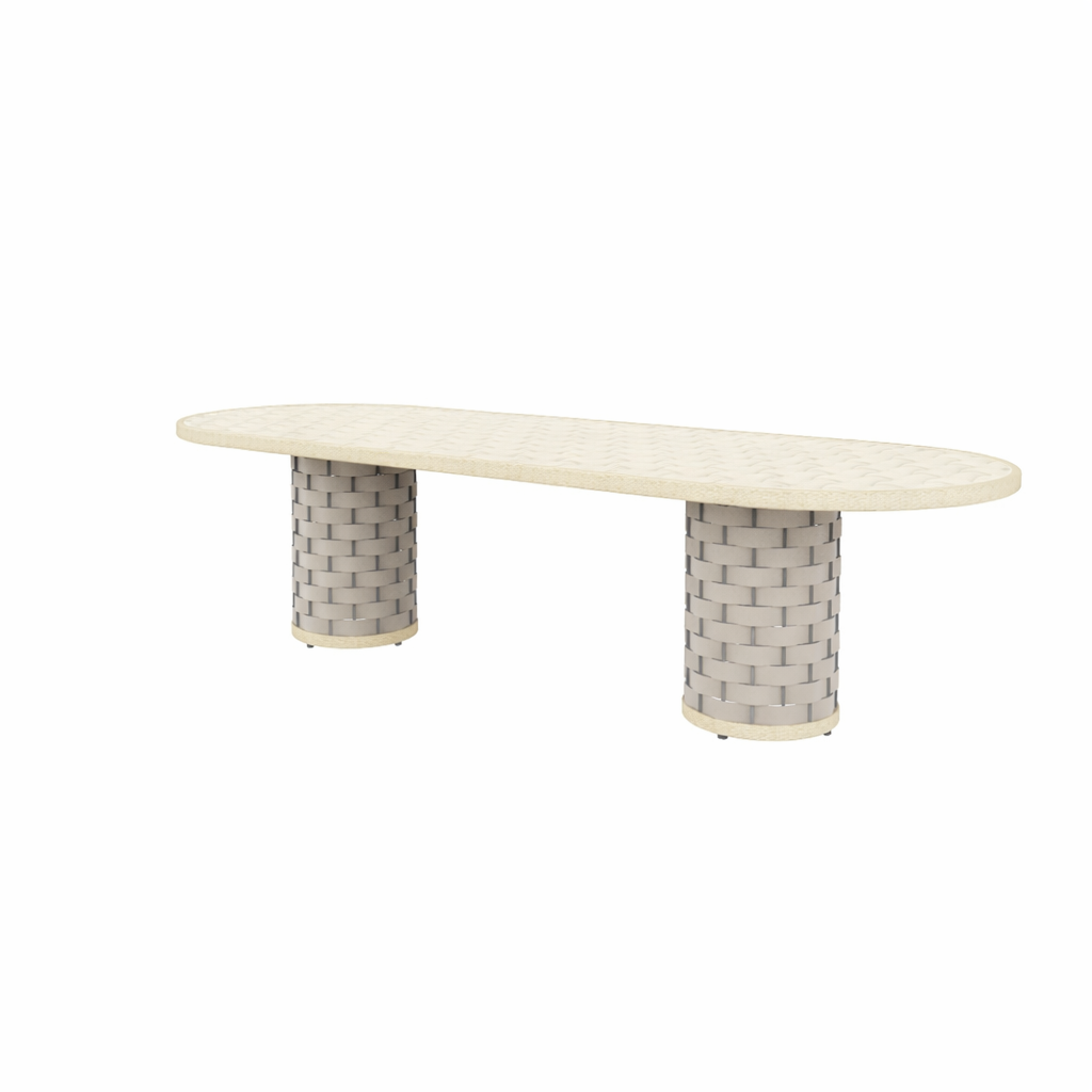 DINING TABLE WITH GLASS TOP (AHO/058/003)