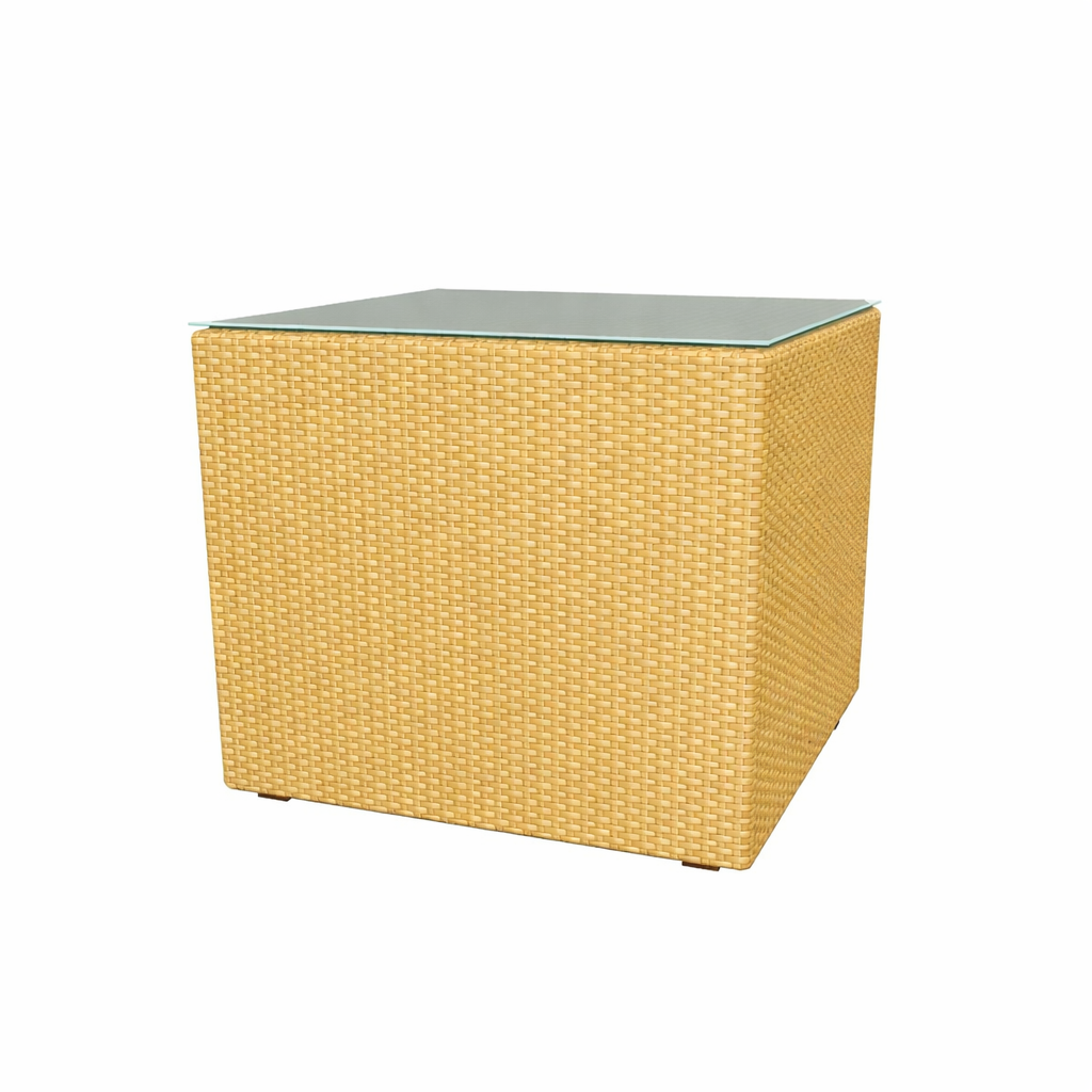 SIDE TABLE WITH GLASS TOP (AHO/002/008)