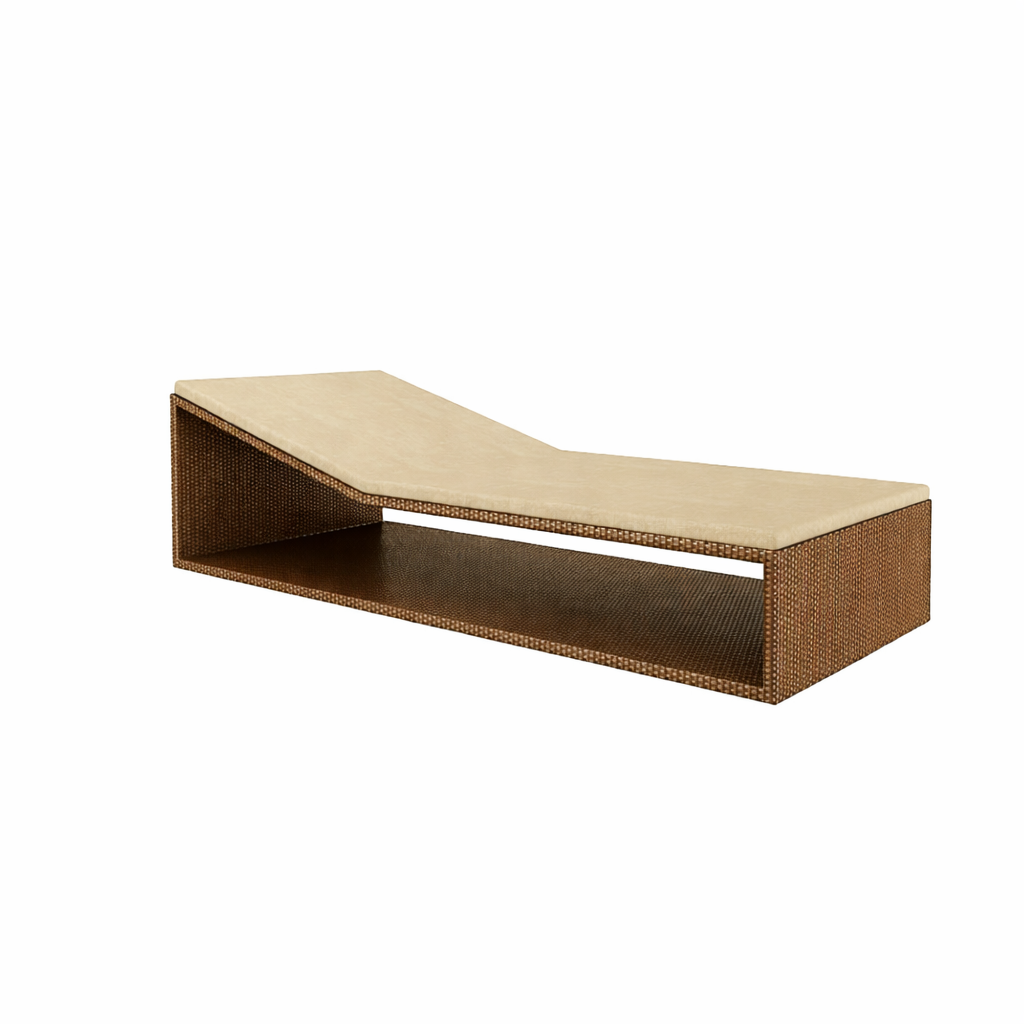 SUNLOUNGER WITH CUSHION (AHO/009/018)