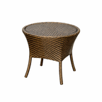 TEA TABLE WITH GLASS TOP (AHOD/115/003)