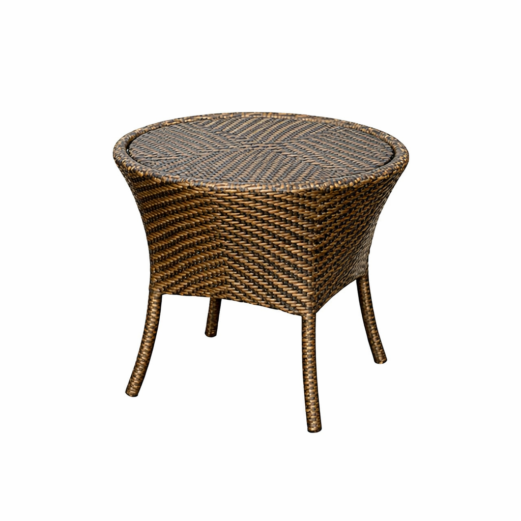 TEA TABLE WITH GLASS TOP (AHOD/115/003)