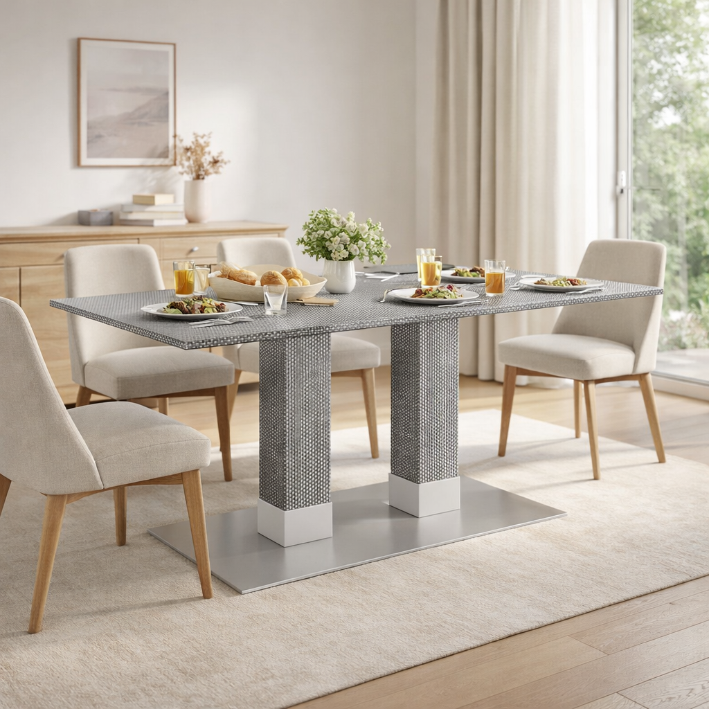 DINING TABLE BASE WITH HPL TOP (AHO/032/015)