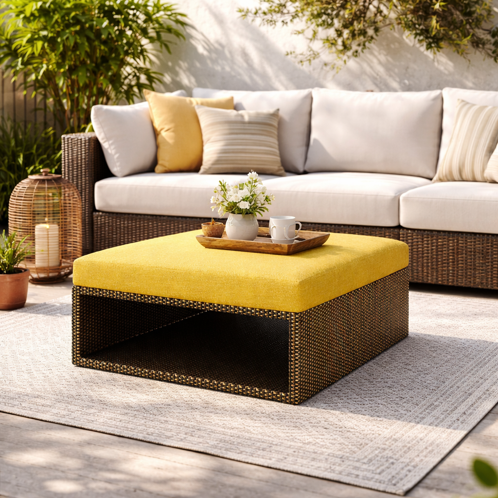 OPEN OTTOMAN WITH CUSHION (AHO/009/013)