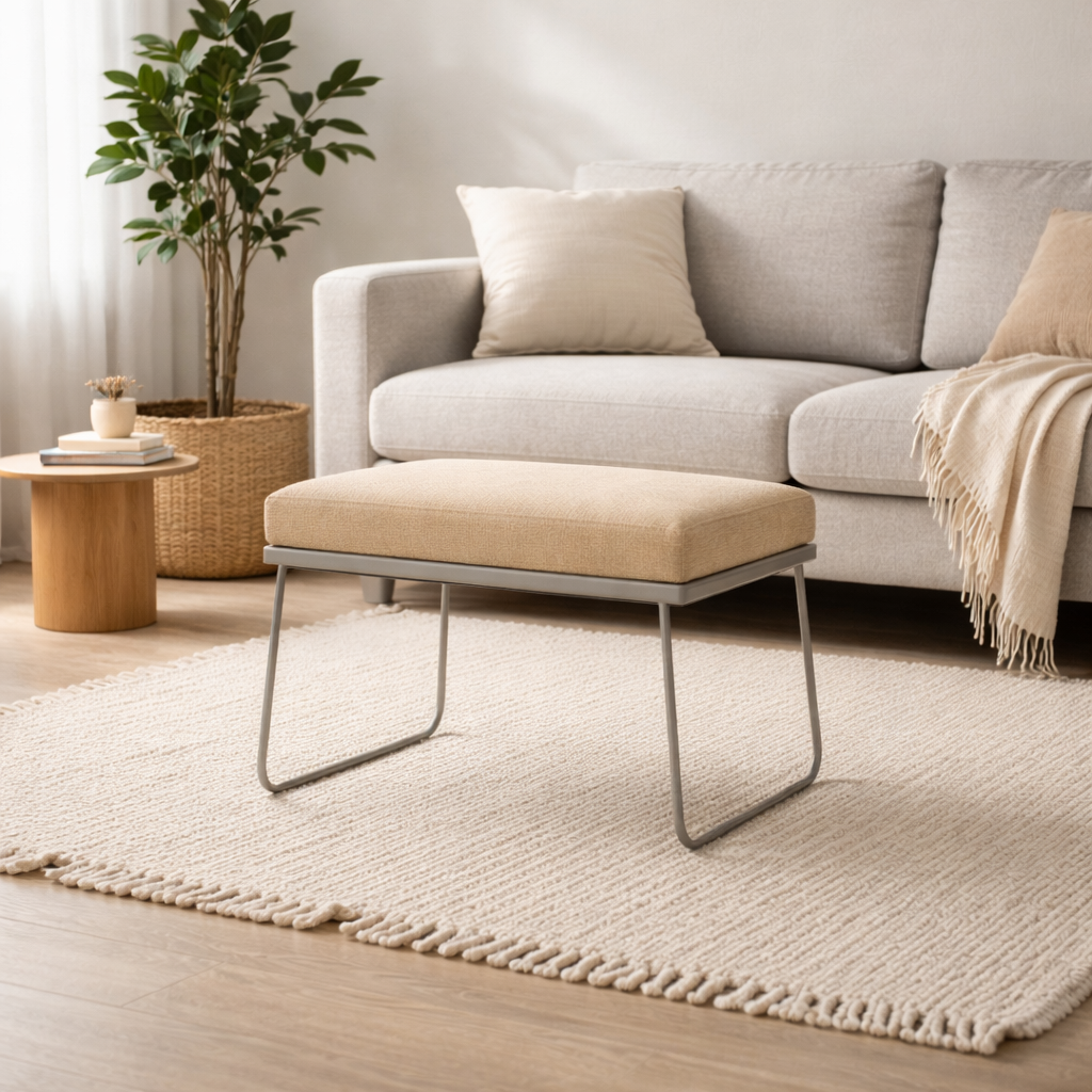 OTTOMAN WITH CUSHION (AHO/047/008)
