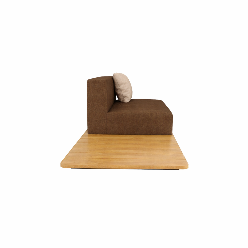 BASE + DOUBLE SEAT + DOUBLE LEFT BACK WITH CUSHION (AHO/013/017)