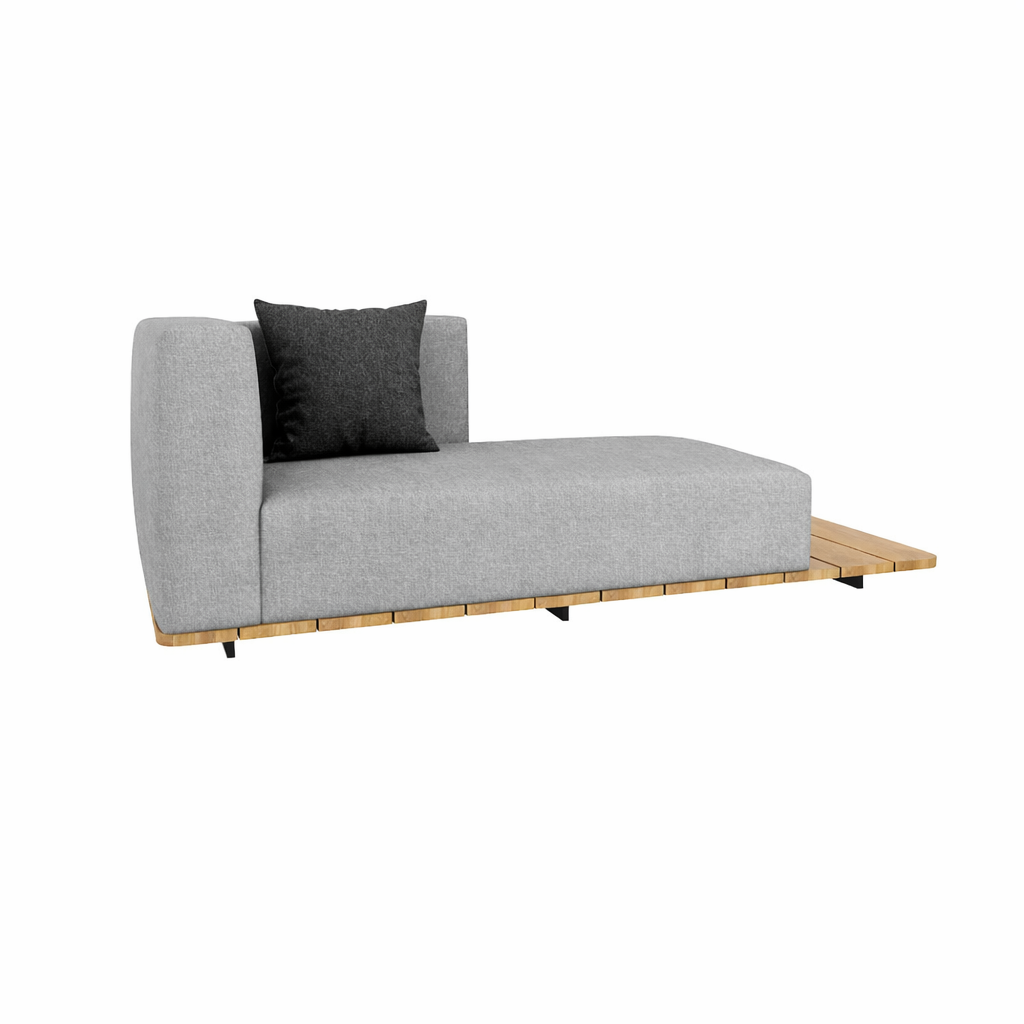BASE + DOUBLE SEAT + SINGLE BACK + RIGHT ARM WITH CUSHION (AHO/013/009)