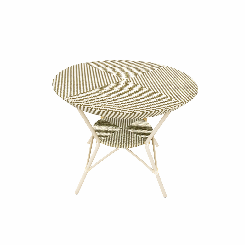 CAFE DINING TABLE WITH GLASS TOP (AHO/007/002)