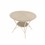 CAFE DINING TABLE WITH GLASS TOP (AHO/007/002)