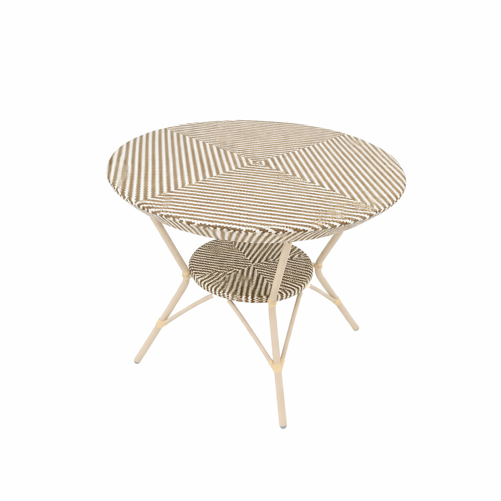 CAFE DINING TABLE WITH GLASS TOP (AHO/007/002)