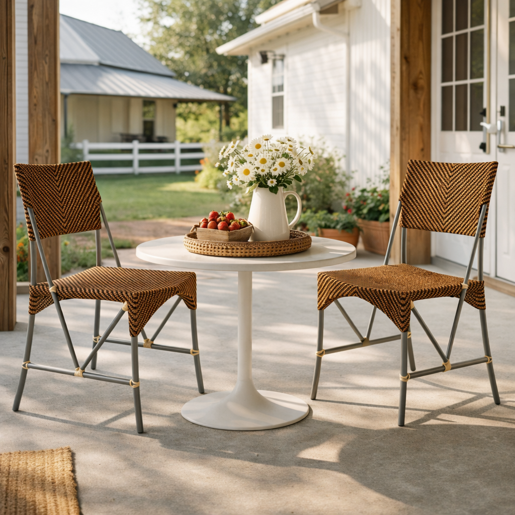 CAFE OUTDOOR CHAIR WITH CUSHION (AHO/007/001)