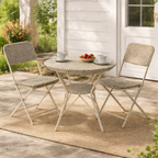 CAFE DINING TABLE WITH GLASS TOP (AHO/007/002)