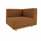 BASE + SINGLE SEAT + BACK + LEFT ARM WITH CUSHION (AHO/013/003)