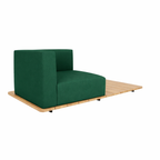 BASE + SINGLE SEAT + BACK + RIGHT ARM WITH CUSHION (AHO/013/011)