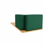 BASE + SINGLE SEAT + BACK + RIGHT ARM WITH CUSHION (AHO/013/011)