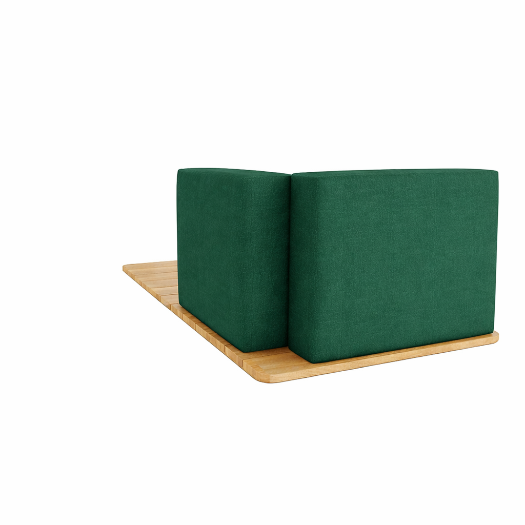 BASE + SINGLE SEAT + BACK + RIGHT ARM WITH CUSHION (AHO/013/011)