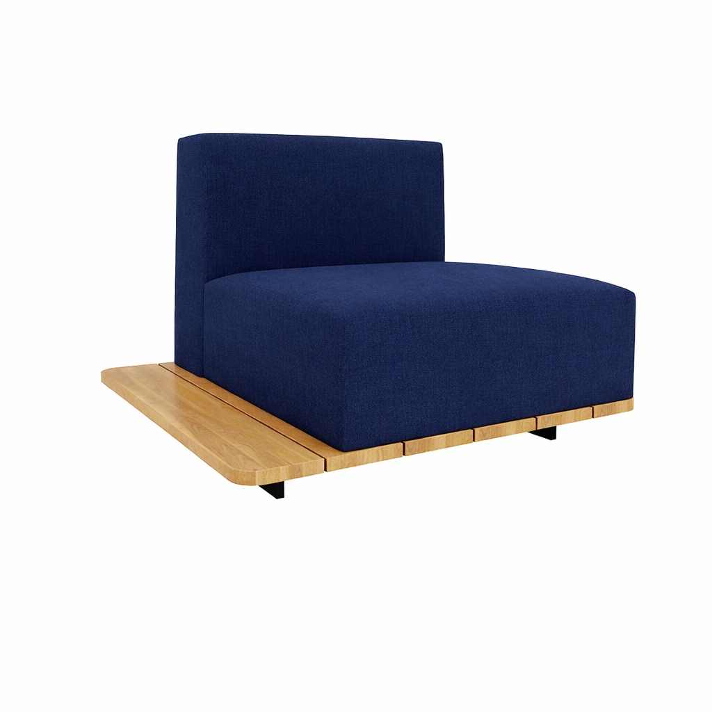 BASE + SINGLE SEAT + LEFT BACK WITH CUSHION (AHO/013/002)