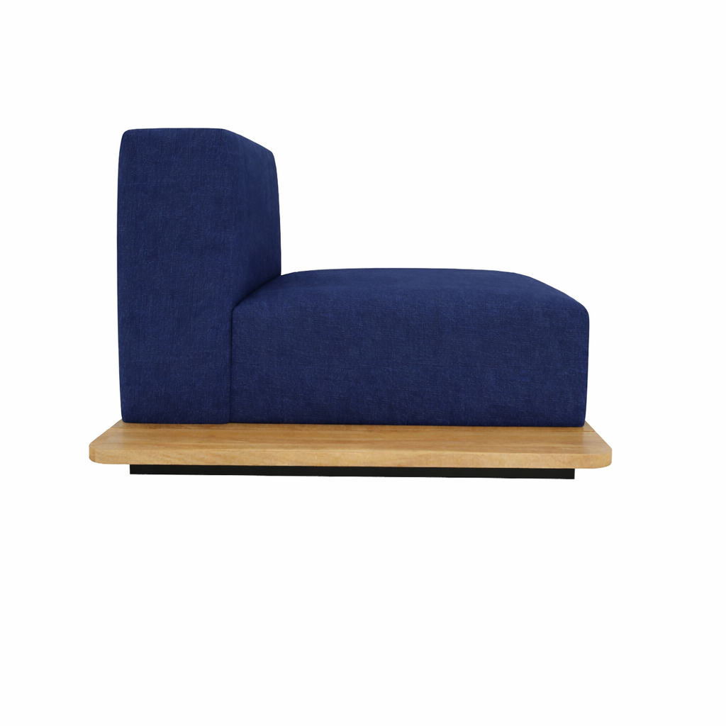 BASE + SINGLE SEAT + LEFT BACK WITH CUSHION (AHO/013/002)