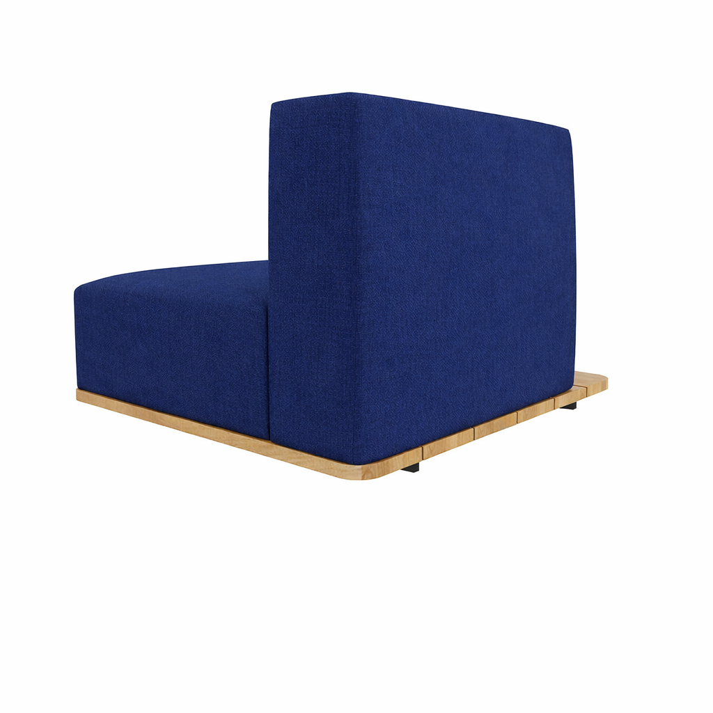 BASE + SINGLE SEAT + LEFT BACK WITH CUSHION (AHO/013/002)